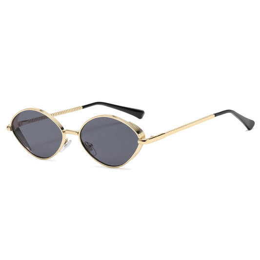 Lunettes de soleil ovales monture dorée — édition Resort Wavly