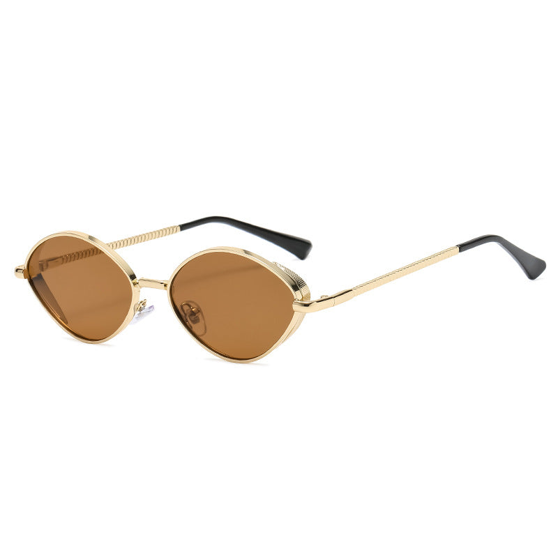 Lunettes de soleil ovales monture dorée — édition Resort Wavly