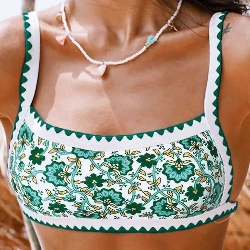 Bikini dos nu détails floraux — édition Bloom Wavly