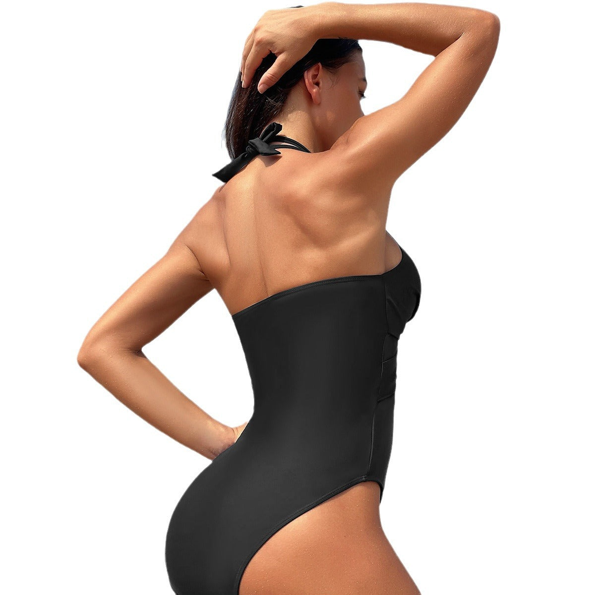Maillot 1 pièce oeillets texturés — édition Texture Wavly