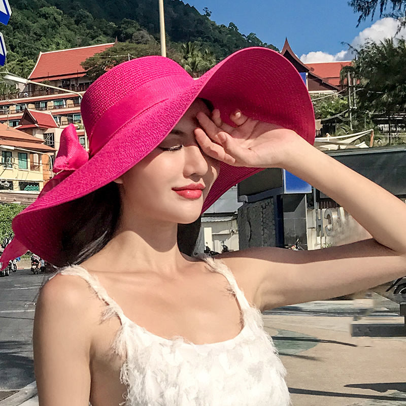 Chapeau de plage pliable à large bord — édition Riviera Wavly